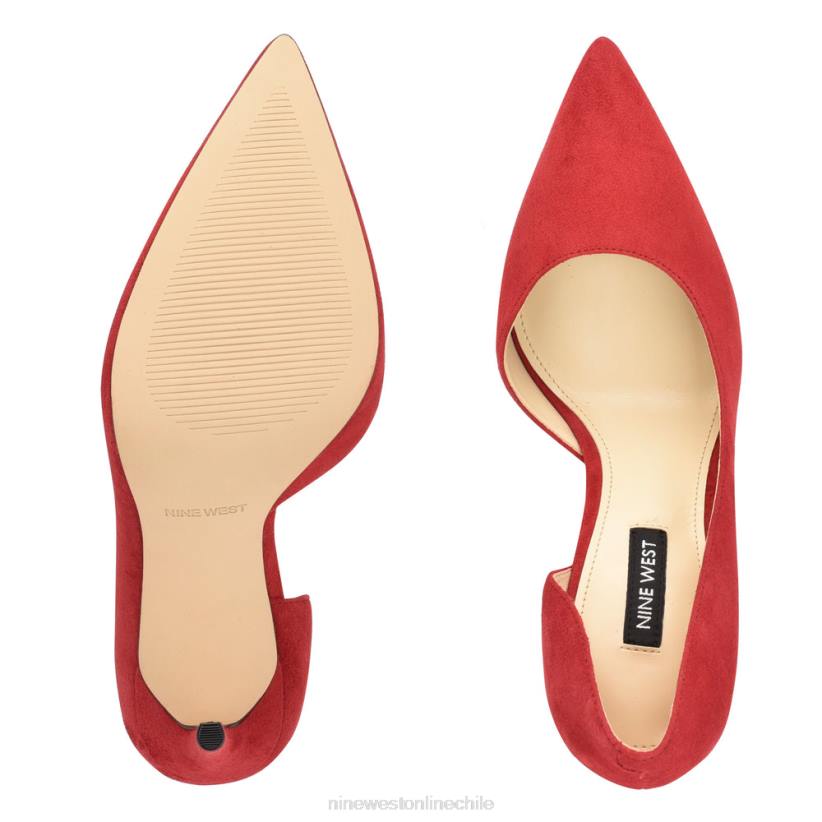 Nine West zapatos de tacón con puntera puntiaguda followe d\'orsay 2Z2T1305 gamuza roja Nine West chile outlet