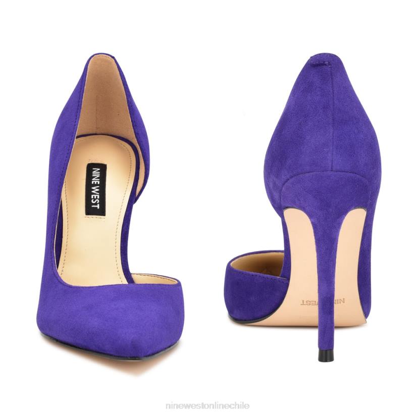 Nine West zapatos de tacón con puntera puntiaguda followe d\'orsay 2Z2T1307 ante morado medio Nine West shoes