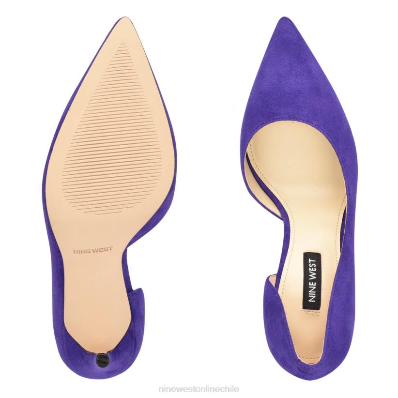Nine West zapatos de tacón con puntera puntiaguda followe d\'orsay 2Z2T1307 ante morado medio Nine West shoes