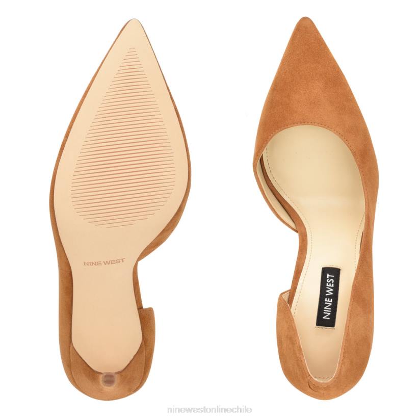 Nine West zapatos de tacón con puntera puntiaguda followe d\'orsay 2Z2T1325 gamuza natural oscura Nine West shoes
