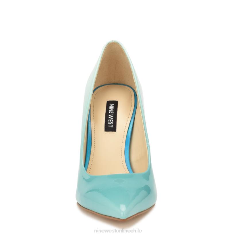 Nine West zapatos de tacón frescos con punta puntiaguda 2Z2T1254 patente azul ombre Nine West sandals