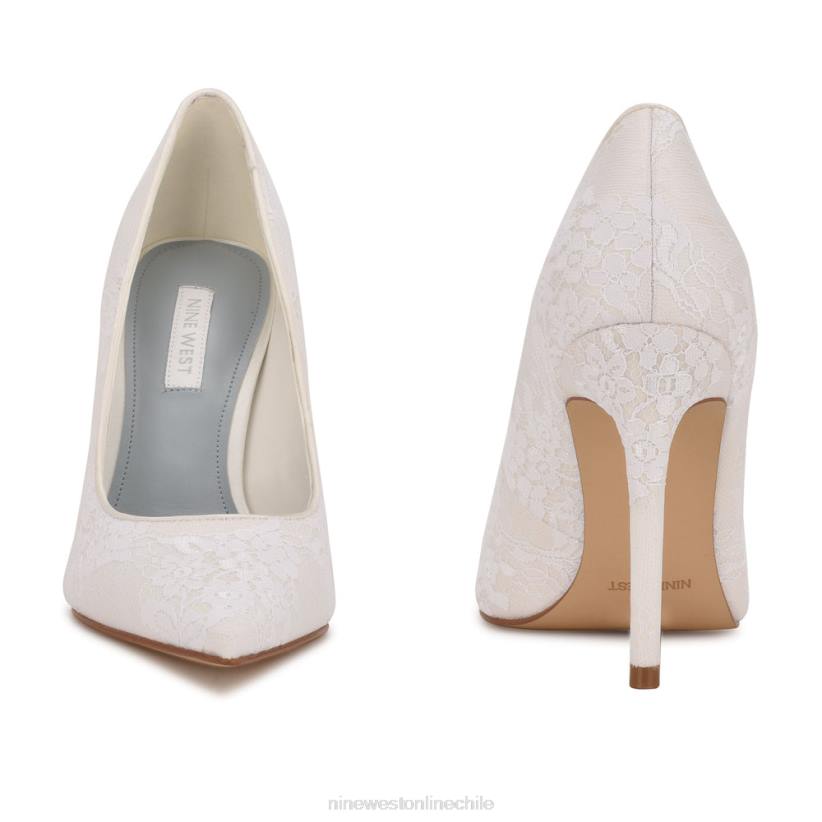 Nine West zapatos de tacón frescos con punta puntiaguda 2Z2T1471 encaje blanco Nine West zapatillas chile