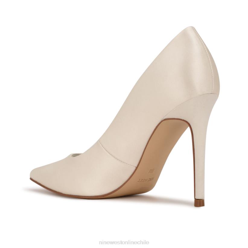 Nine West zapatos de tacón frescos con punta puntiaguda 2Z2T1473 satén marfil Nine West chile outlet