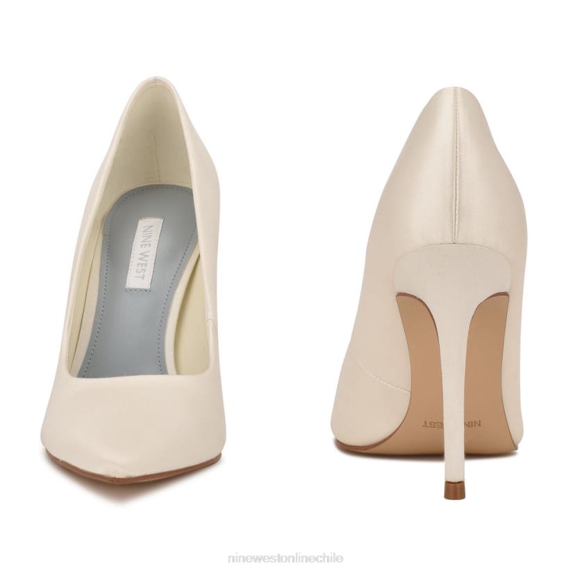 Nine West zapatos de tacón frescos con punta puntiaguda 2Z2T1473 satén marfil Nine West chile outlet
