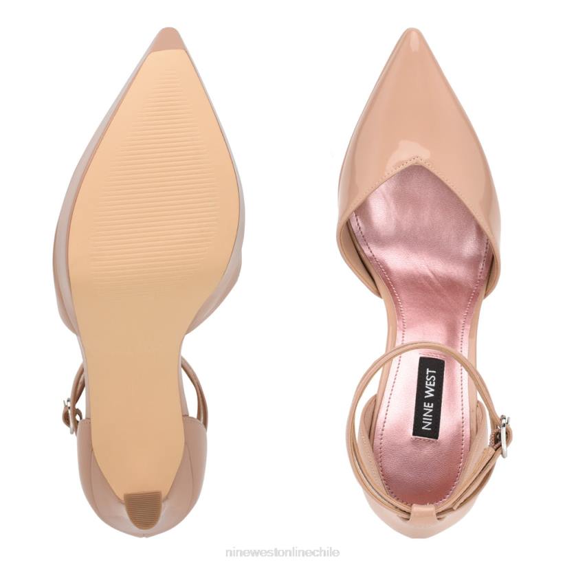 Nine West zapatos de tacón linda con plataforma cruzada en el tobillo 2Z2T1327 patente apenas desnuda Nine West zapatillas chile