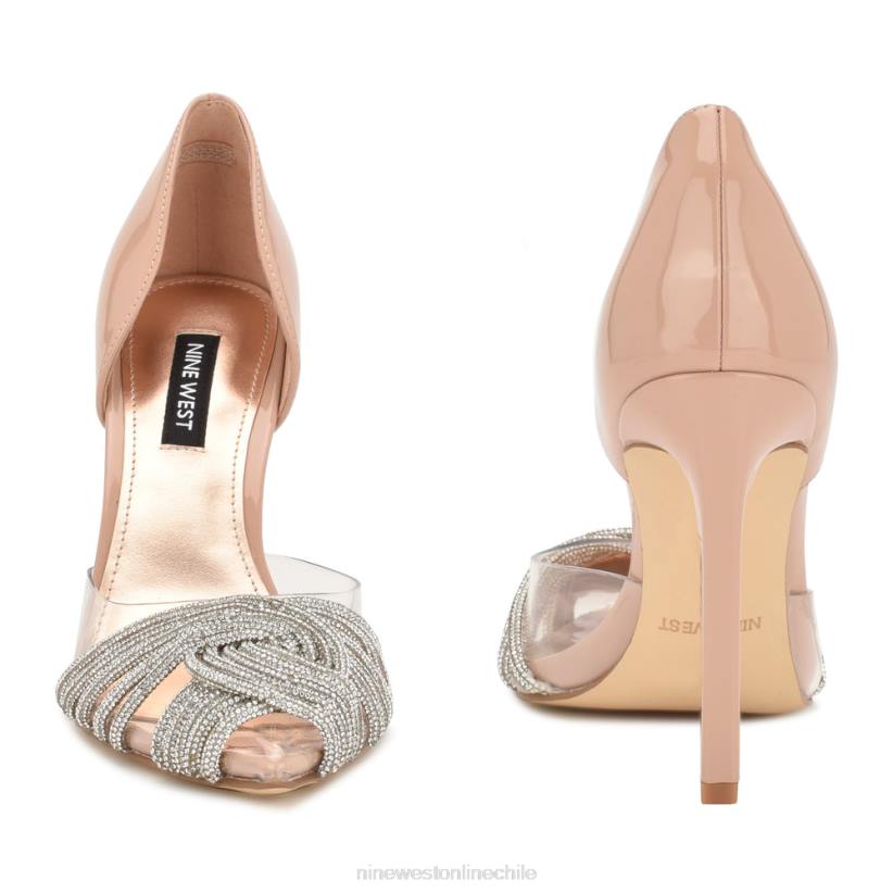 Nine West zapatos de tacón tostado d\'orsay 2Z2T1296 cristal desnudo/claro Nine West sandals