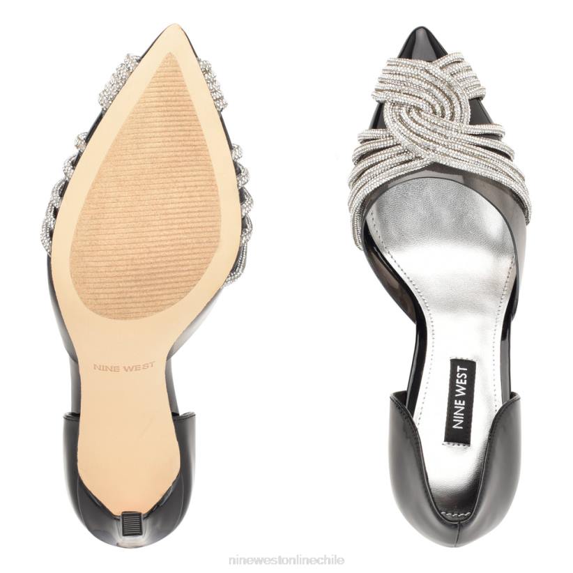 Nine West zapatos de tacón tostado d\'orsay 2Z2T1297 negro/cristal transparente Nine West zapatillas chile