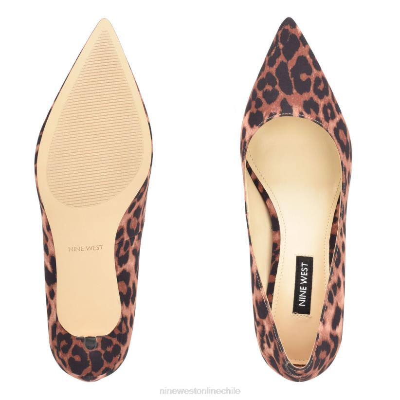 Nine West zapatos de tacón con punta puntiaguda arlene 2Z2T1169 leopardo marrón Nine West shoes