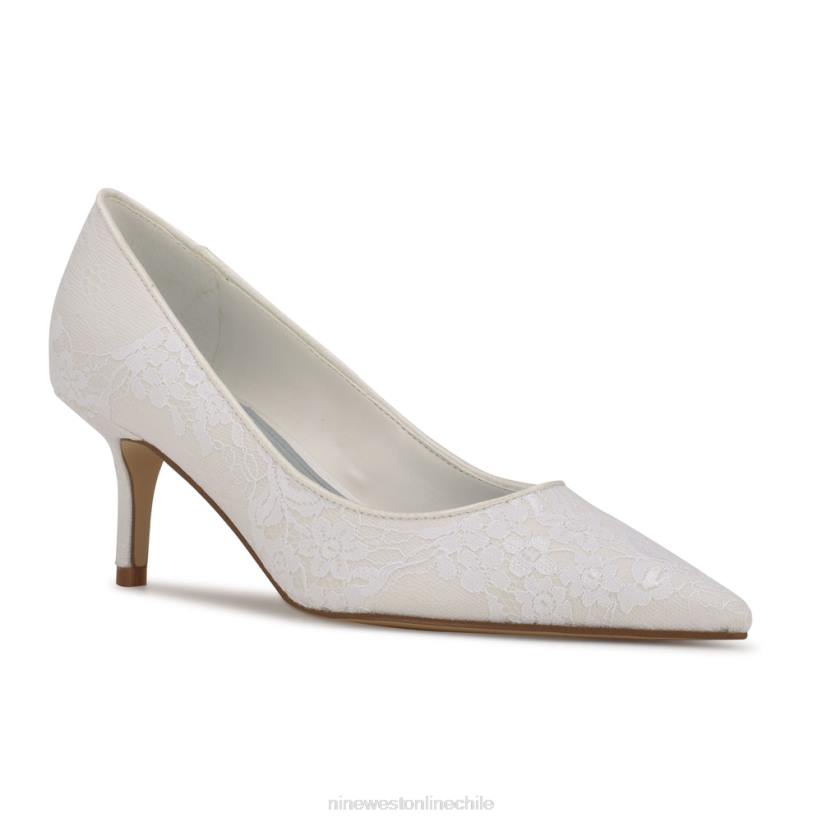 Nine West zapatos de tacón con punta puntiaguda arlene 2Z2T1179 encaje de marfil Nine West chile outlet