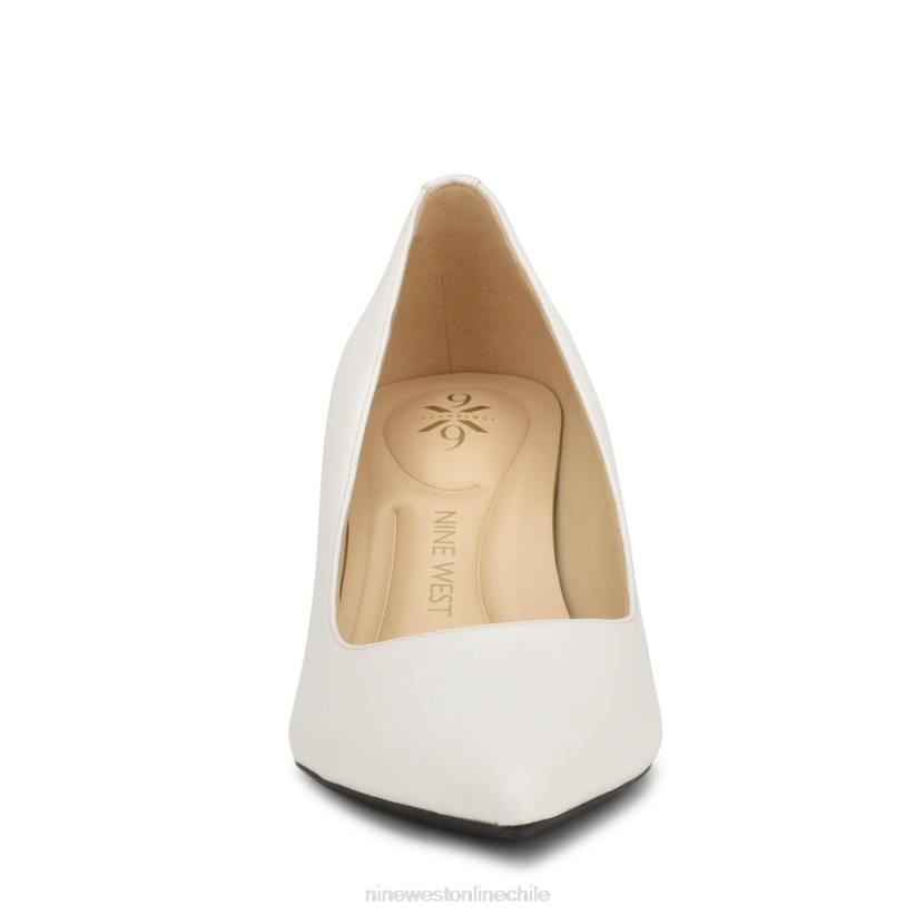 Nine West zapatos de tacón con punta puntiaguda kuna 9x9 2Z2T1147 cuero blanco Nine West zapatillas chile