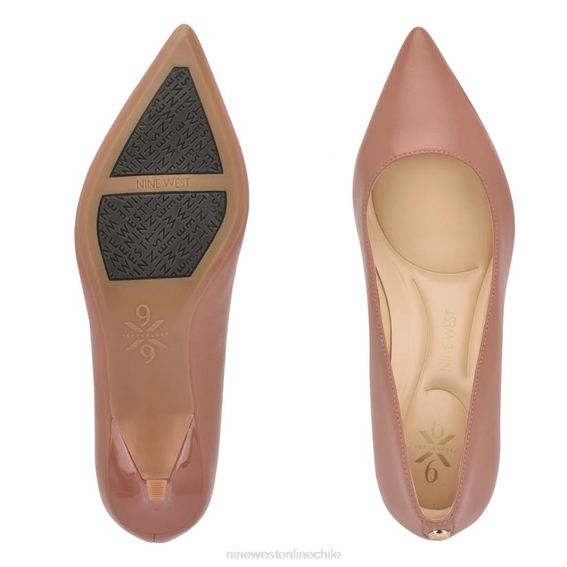 Nine West zapatos de tacón con punta puntiaguda kuna 9x9 2Z2T1173 cuero natural Nine West chile outlet