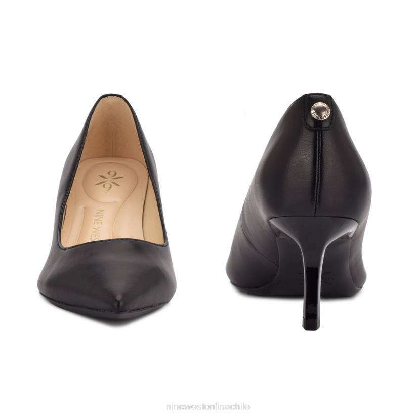 Nine West zapatos de tacón con punta puntiaguda kuna 9x9 2Z2T1175 cuero negro Nine West shoes
