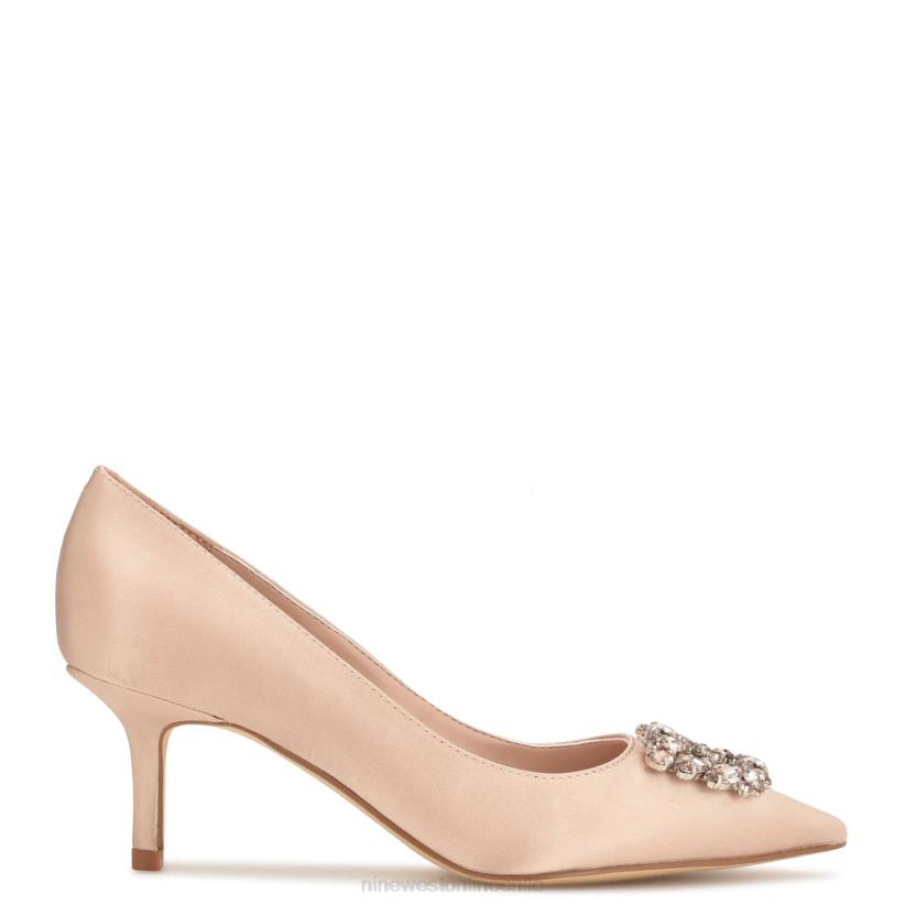Nine West zapatos de tacón puntiagudos avolon 2Z2T1165 cristal satinado desnudo Nine West zapatillas chile
