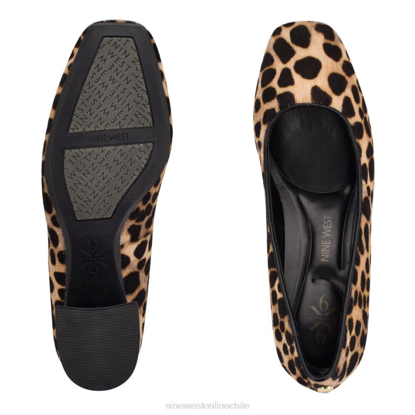 Nine West zapatos de tacón bloque vibe 9x9 2Z2T1221 pantorrilla con estampado de leopardo Nine West chile outlet