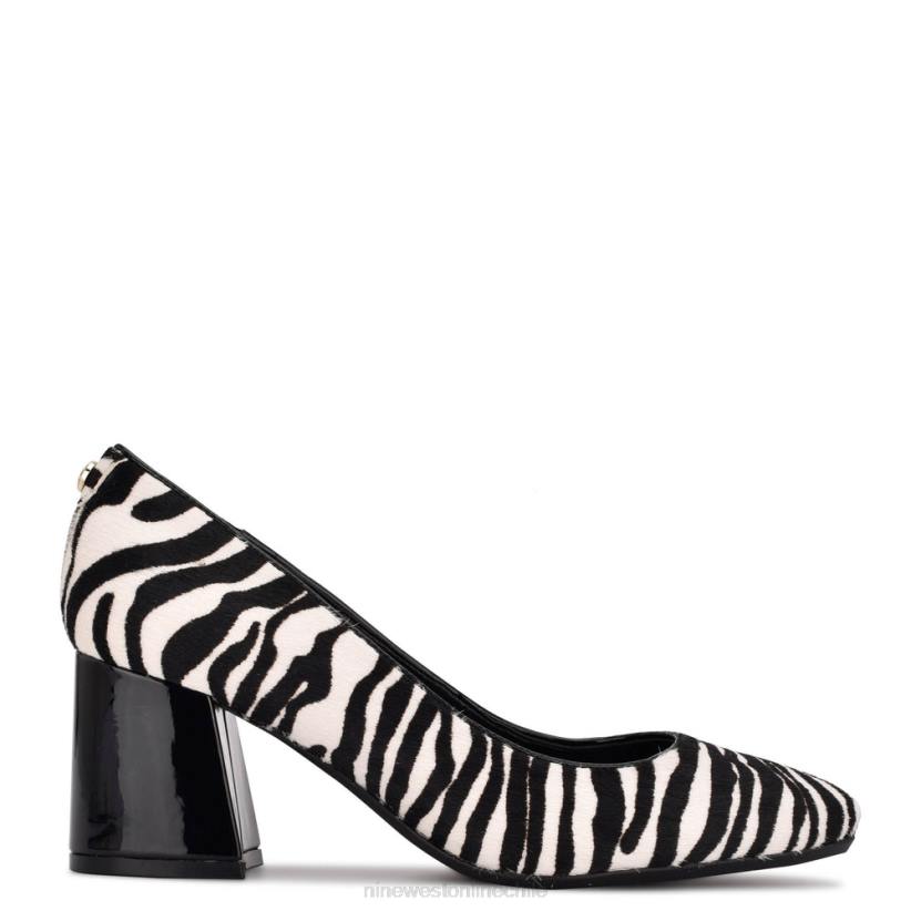 Nine West zapatos de tacón bloque vibe 9x9 2Z2T1229 cría de cebra Nine West shoes