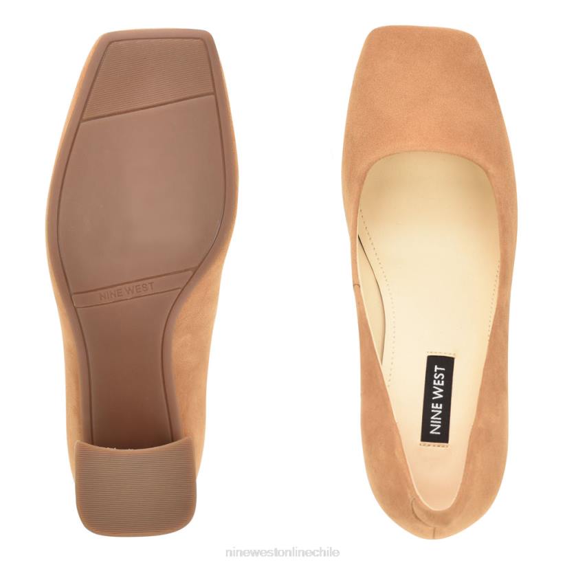 Nine West zapatos de tacón bloque yolend 2Z2T1199 gamuza natural oscura Nine West shoes