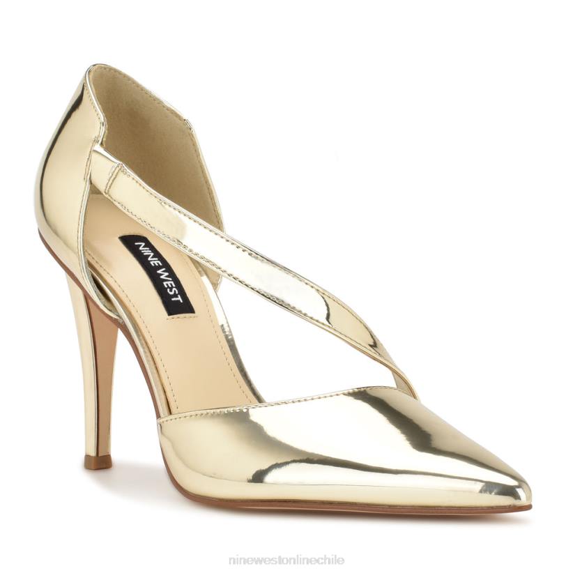 Nine West zapatos de tacón con punta puntiaguda 2Z2T1202 platino espejo metalizado Nine West chile carteras