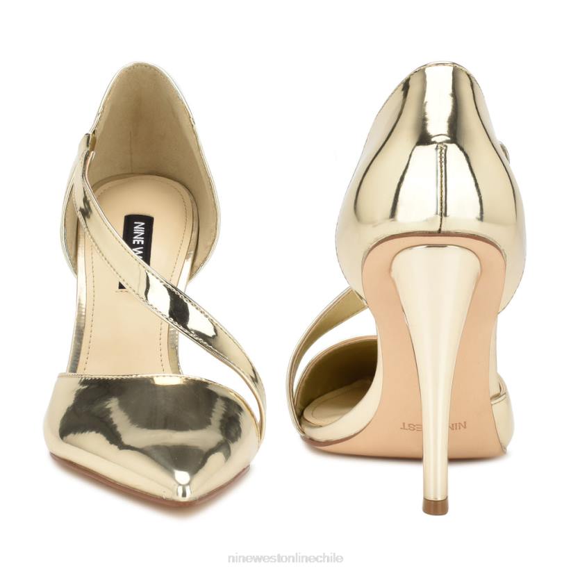 Nine West zapatos de tacón con punta puntiaguda 2Z2T1202 platino espejo metalizado Nine West chile carteras