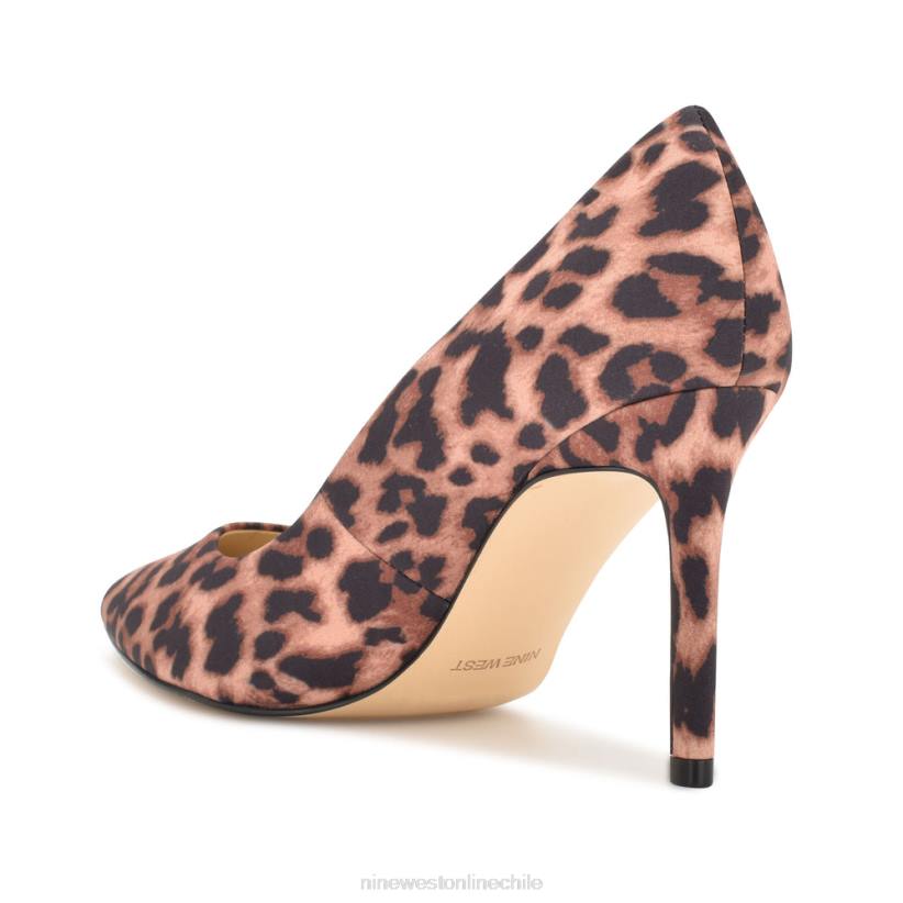 Nine West zapatos de tacón con punta puntiaguda ezra 2Z2T1200 leopardo bronceado Nine West sandals