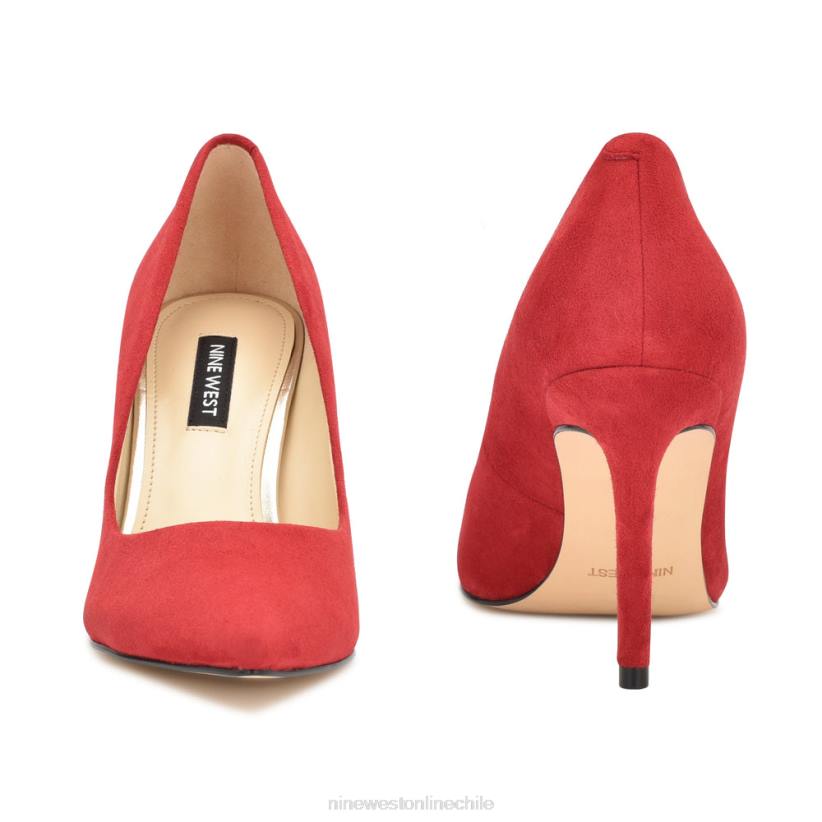 Nine West zapatos de tacón con punta puntiaguda ezra 2Z2T1215 gamuza roja Nine West chile outlet