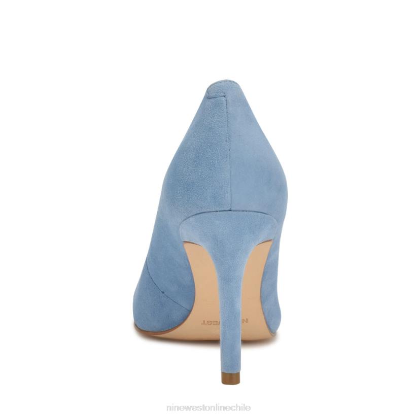 Nine West zapatos de tacón con punta redonda dylan 2Z2T1187 gamuza azul bebé Nine West shoes