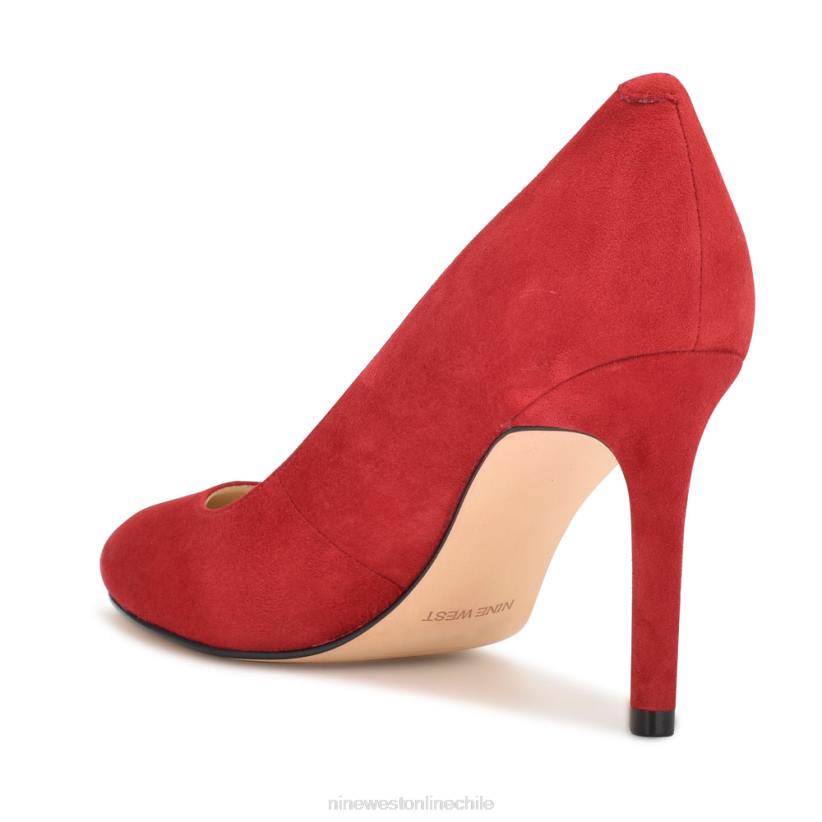 Nine West zapatos de tacón con punta redonda dylan 2Z2T1220 gamuza roja Nine West chile carteras