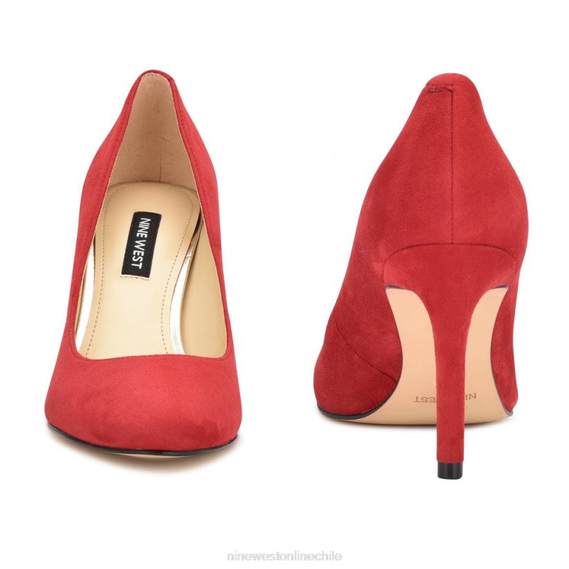 Nine West zapatos de tacón con punta redonda dylan 2Z2T1220 gamuza roja Nine West chile carteras