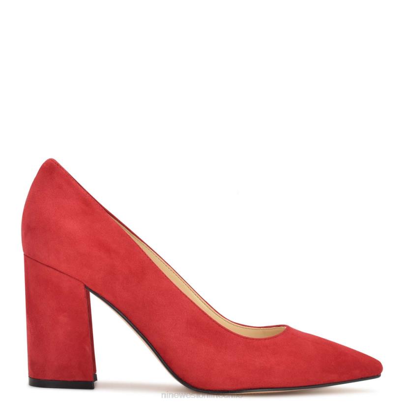 Nine West zapatos de vestir cara 2Z2T1217 gamuza roja Nine West shoes