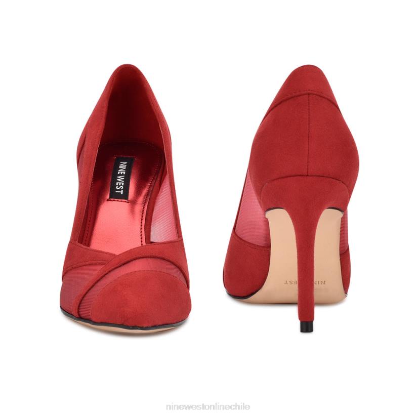 Nine West zapatos de vestir evani 2Z2T1223 gamuza roja/malla Nine West shoes