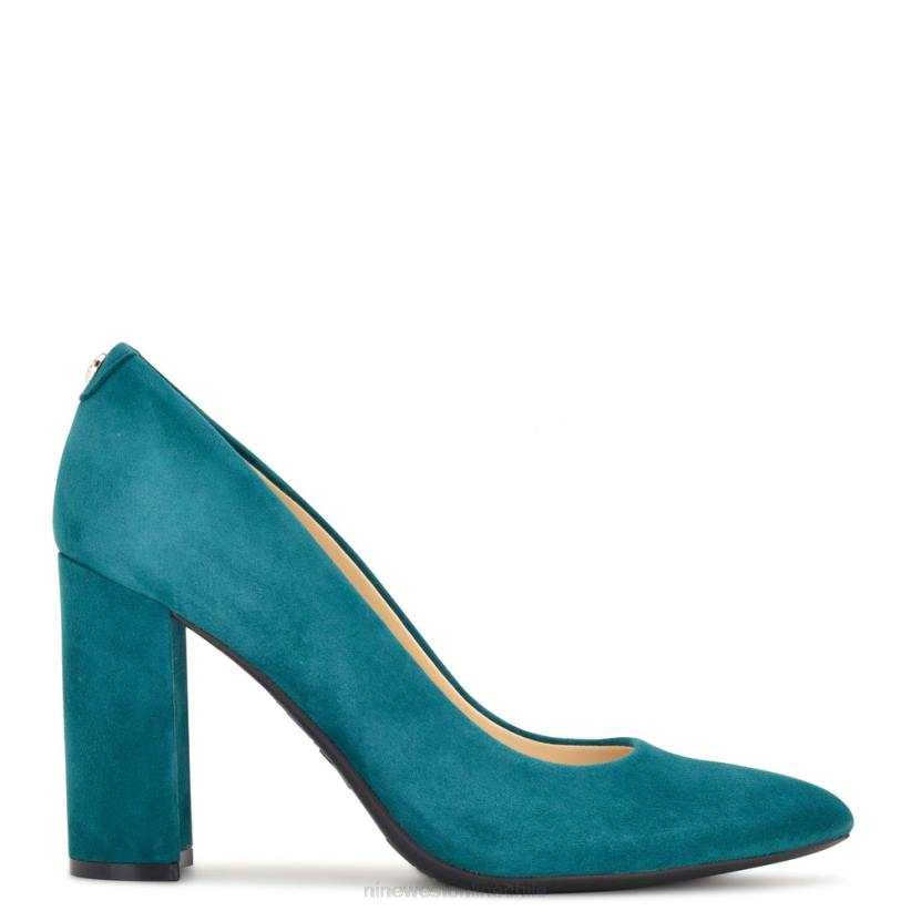 Nine West bombas astoria 9x9 2Z2T2115 gamuza verde azulado Nine West chile outlet Nine West bombas astoria 9x9 2Z2T2115 gamuza verde azulado Nine West chile outlet
