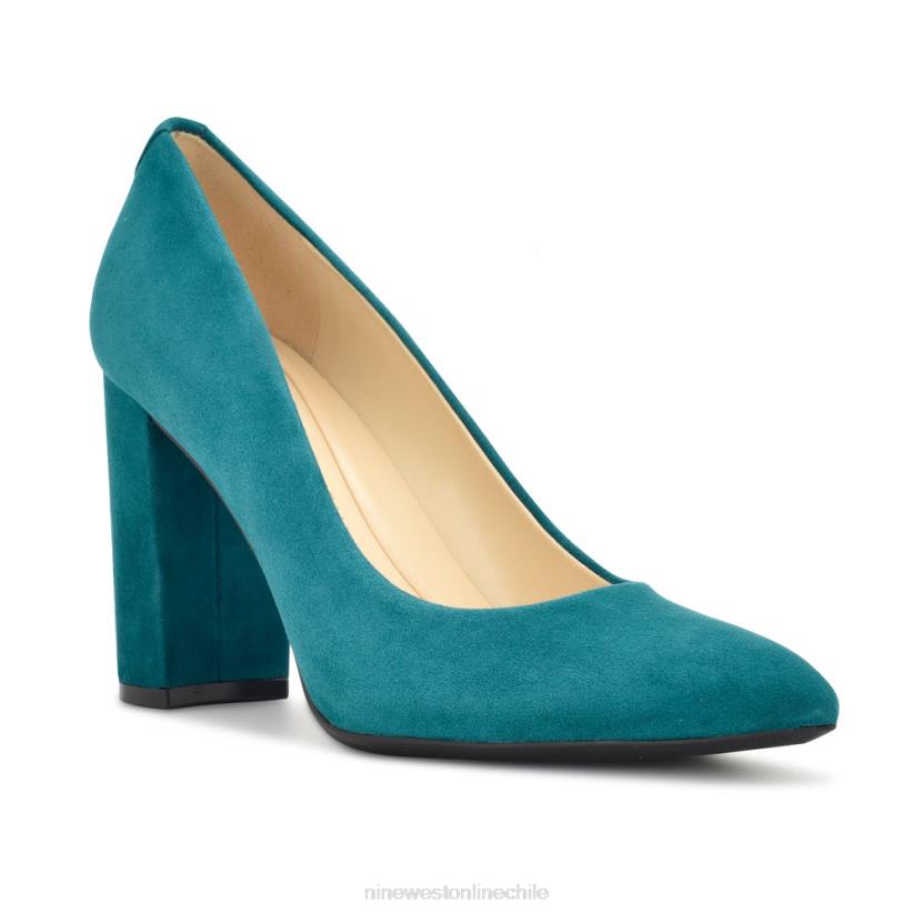 Nine West bombas astoria 9x9 2Z2T2115 gamuza verde azulado Nine West chile outlet