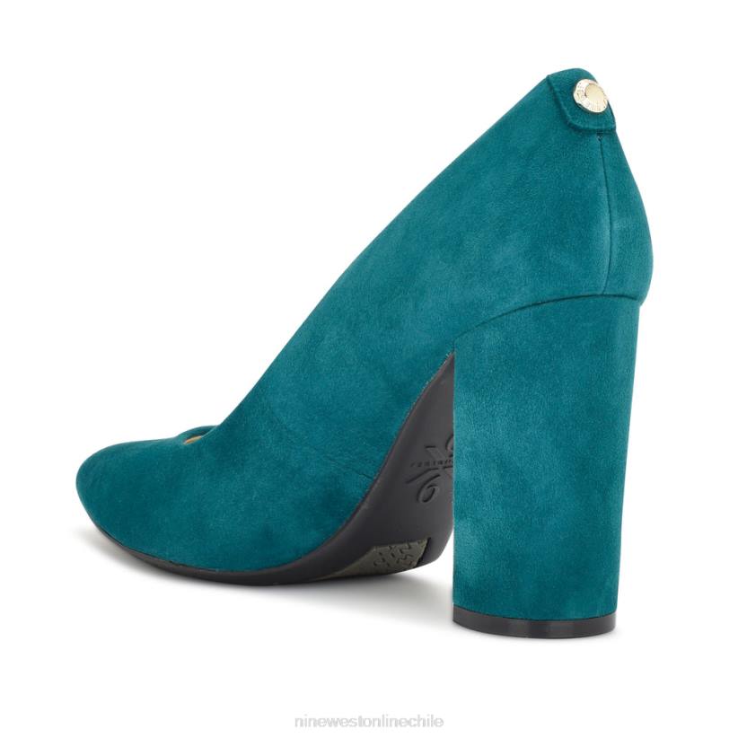 Nine West bombas astoria 9x9 2Z2T2115 gamuza verde azulado Nine West chile outlet