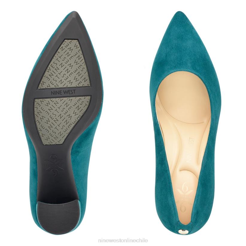 Nine West bombas astoria 9x9 2Z2T2115 gamuza verde azulado Nine West chile outlet