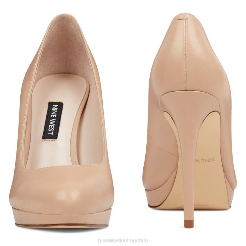 Nine West bombas de plataforma quabree 2Z2T2364 cuero apenas desnudo Nine West sandals