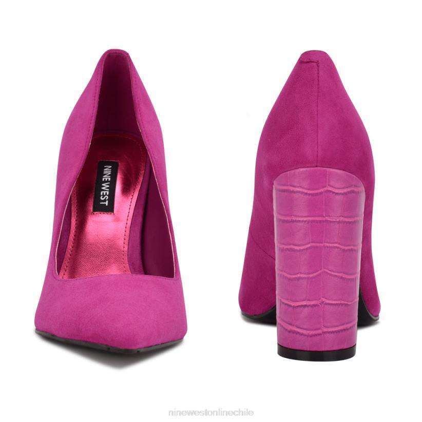 Nine West bombas de vestir eléctricas 2Z2T935 ante rosa/croco grabado Nine West shoes