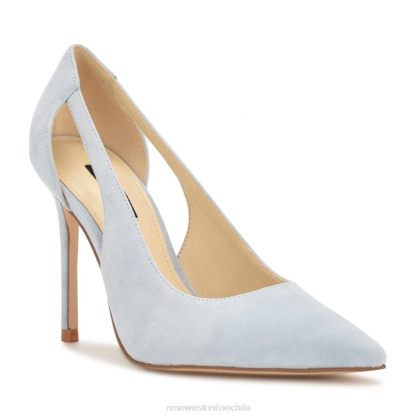 Nine West bombas recortadas favoritas 2Z2T1597 gamuza azul cielo Nine West zapatillas chile