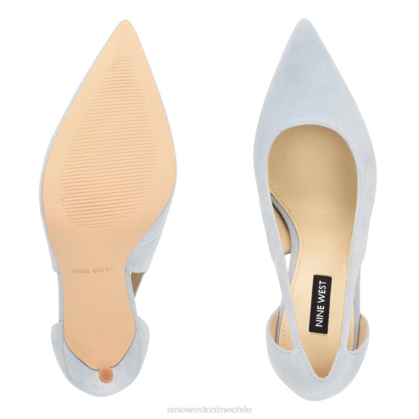 Nine West bombas recortadas favoritas 2Z2T1597 gamuza azul cielo Nine West zapatillas chile