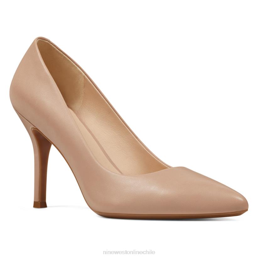 Nine West quintos zapatos de tacón con punta puntiaguda 9x9 2Z2T2381 cuero apenas desnudo Nine West shoes
