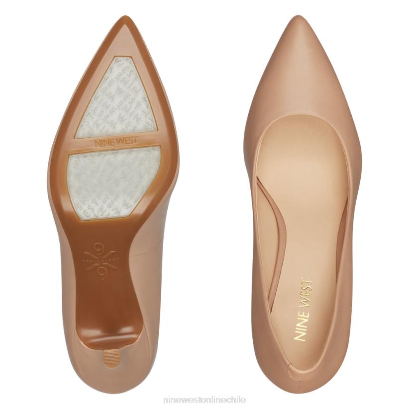 Nine West quintos zapatos de tacón con punta puntiaguda 9x9 2Z2T2381 cuero apenas desnudo Nine West shoes