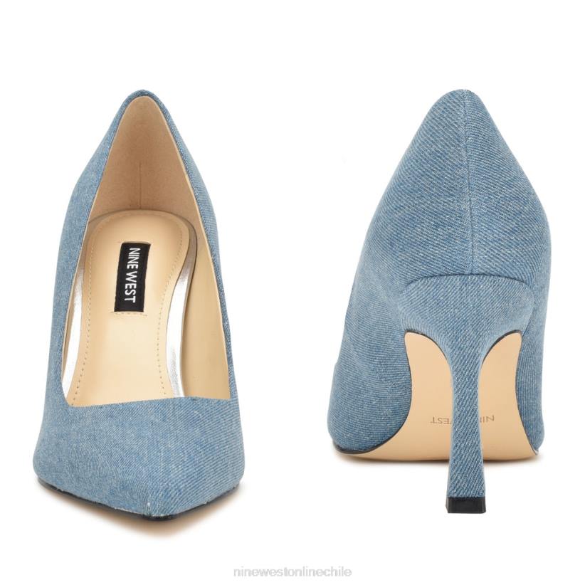 Nine West tipo zapatos de tacón con punta puntiaguda 2Z2T869 mezclilla azul Nine West shoes