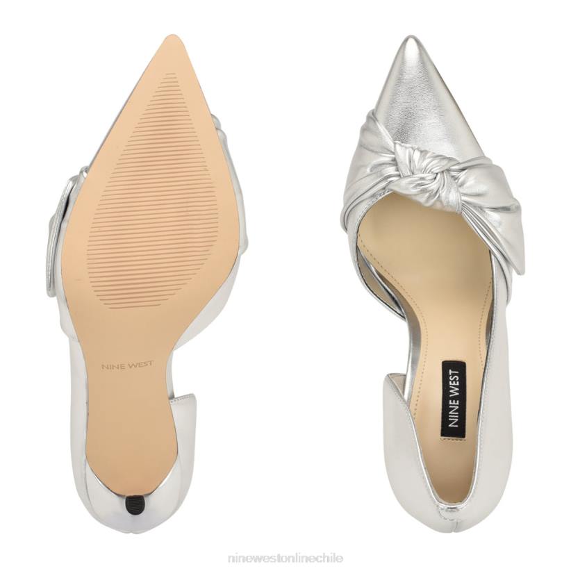 Nine West zapatos de salón fanz d\'orsay 2Z2T1559 plata Nine West shoes