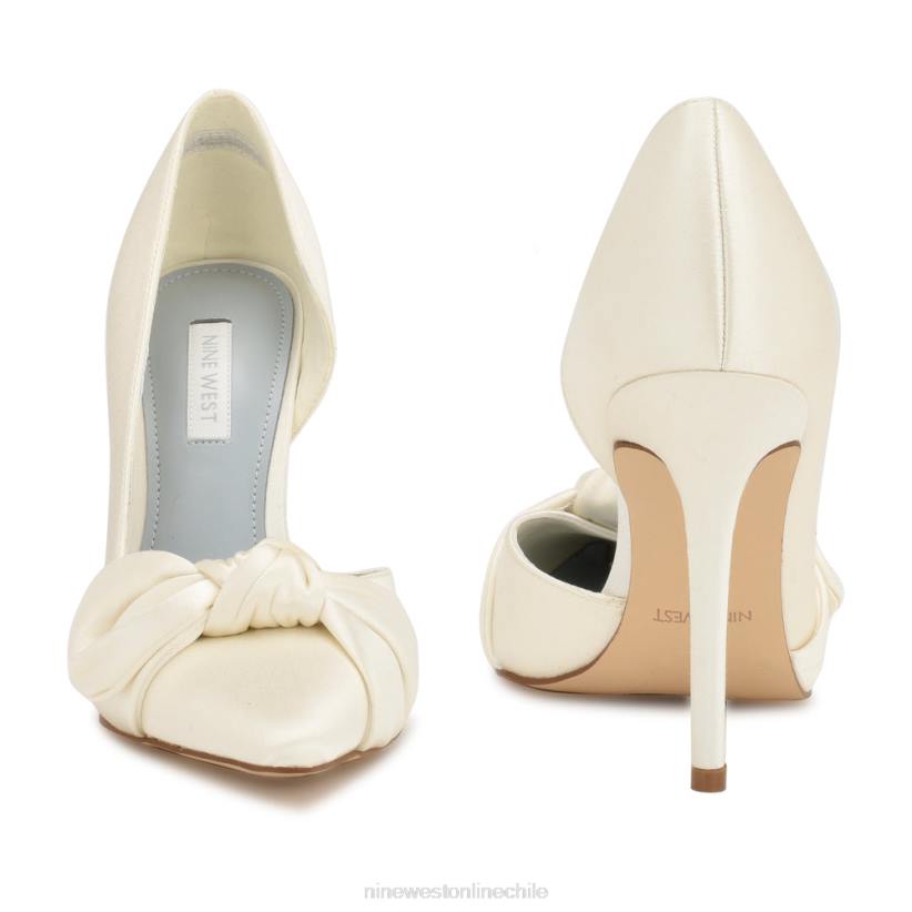 Nine West zapatos de salón fanz d\'orsay 2Z2T1594 satén marfil Nine West cartera negra