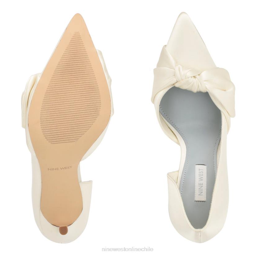Nine West zapatos de salón fanz d\'orsay 2Z2T1594 satén marfil Nine West cartera negra