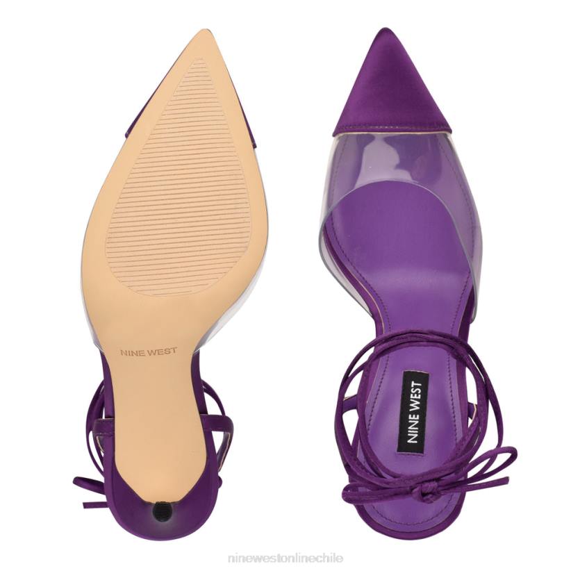 Nine West zapatos de tacón Ferest con envoltura en el tobillo 2Z2T936 morado/claro Nine West sandals