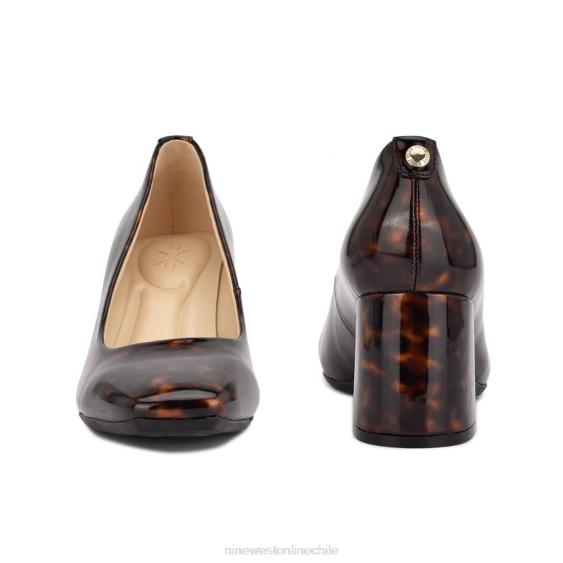 Nine West zapatos de tacón bloque vibe 9x9 2Z2T2182 tortuga marrón Nine West cartera negra