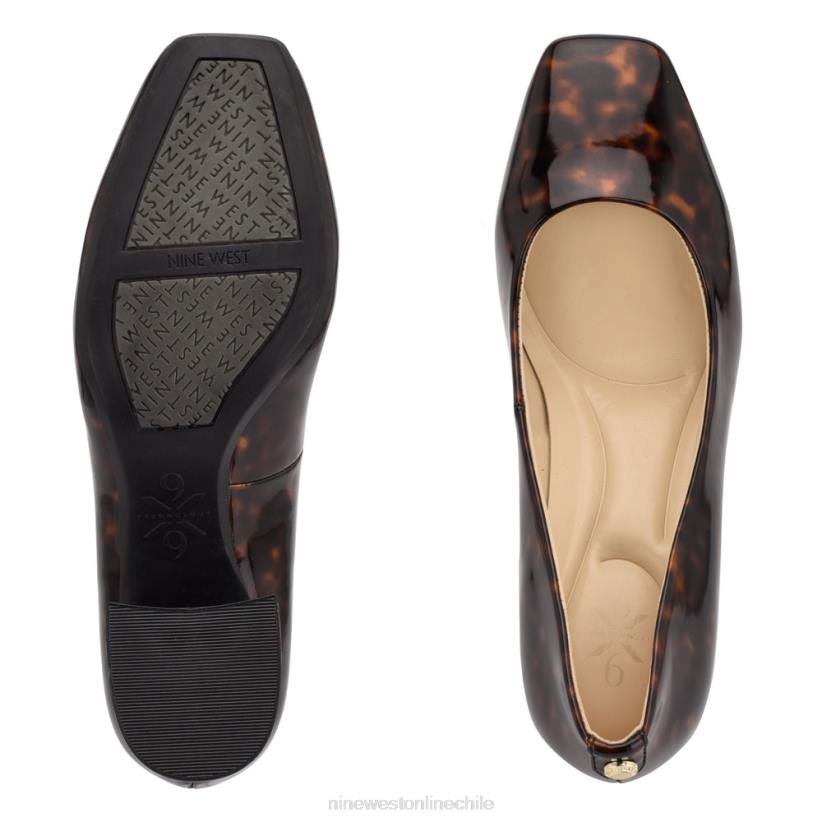 Nine West zapatos de tacón bloque vibe 9x9 2Z2T2182 tortuga marrón Nine West cartera negra