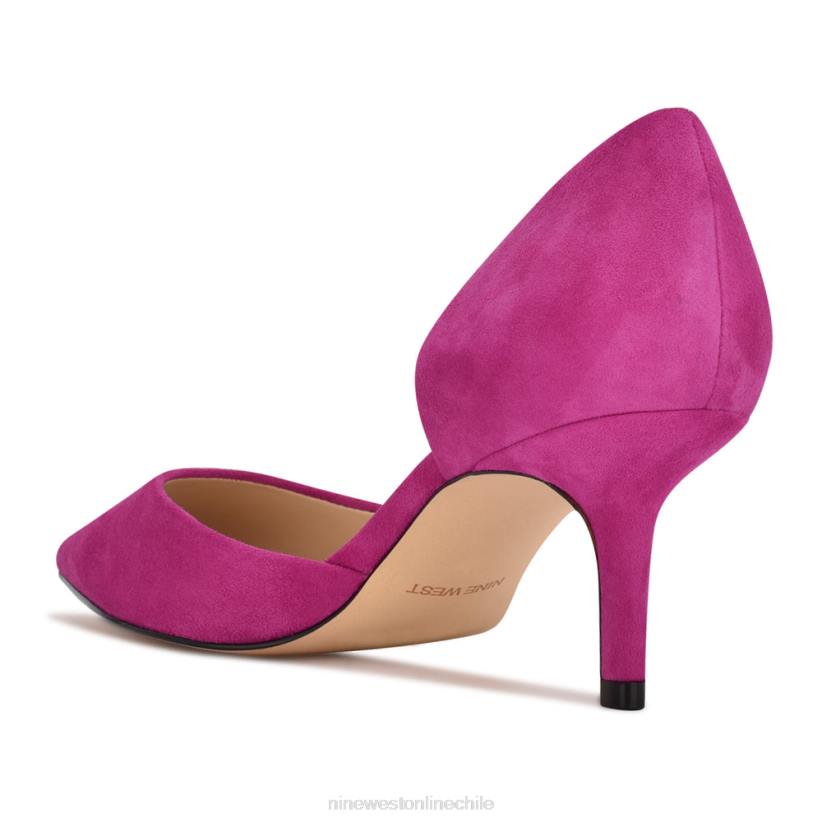 Nine West zapatos de tacón con punta puntiaguda 2Z2T2162 gamuza rosa Nine West chile carteras