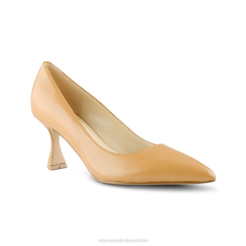Nine West zapatos de tacón con punta puntiaguda 2Z2T2217 cuero moca Nine West chile outlet