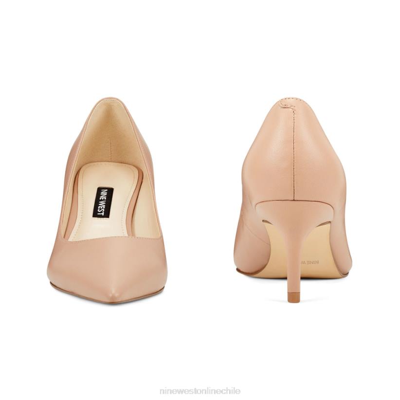 Nine West zapatos de tacón con punta puntiaguda arlene 2Z2T2376 cuero rubor Nine West sandals
