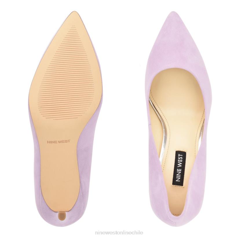 Nine West zapatos de tacón con punta puntiaguda ezra 2Z2T2086 violeta claro Nine West cartera negra